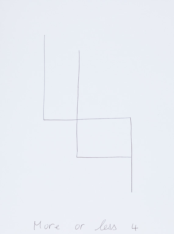Claude Closky, ‘More or Less 4 (n),’ 2015, black ballpoint pen on paper, 40 x 30 cm.